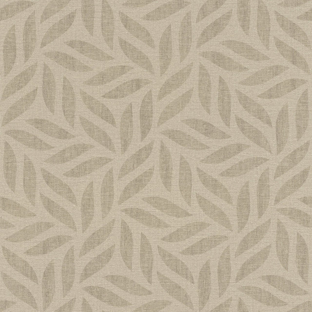 Sagano Light Brown Leaf Textured Wallpaper with Botanical Raised-Ink Motif - Advantage 2980-704648