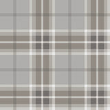 Sala Neutral Plaid Wallpaper with Farmhouse Graphic Plaid Motif - Advantage 2980-92121