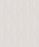 Hartley Mauve Geo Wallpaper with Metallic Textured Trellis & Lattice - Advantage 2980-M41907