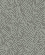 Holzer Dark Green Fern Wallpaper with Metallic Glitter Textured Botanical Leaves - Advantage 2980-M52504