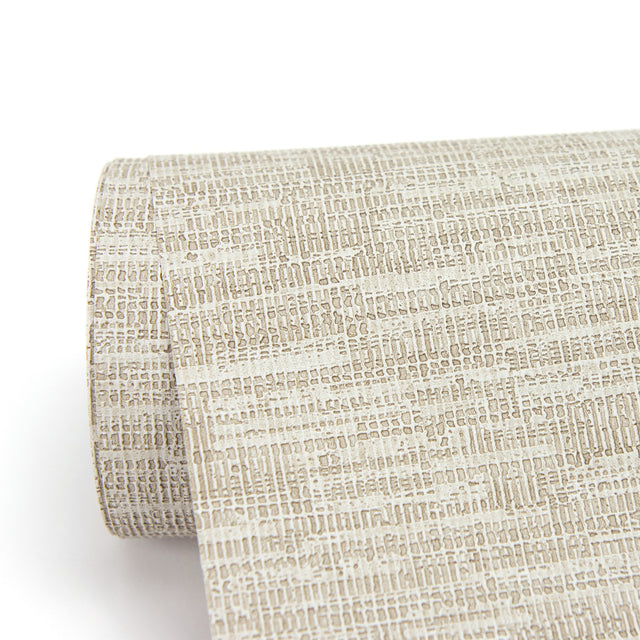 Wembly Taupe Distressed Texture Wallpaper with Raised Ink Traditional Abstract Pattern - Brewster 2984-2200