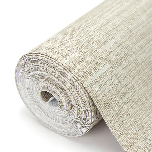 Wembly Taupe Distressed Texture Wallpaper with Raised Ink Traditional Abstract Pattern - Brewster 2984-2200