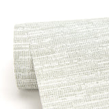 Wembly Off White Distressed Texture Wallpaper with Raised Ink Traditional Abstract Pattern - Warner 2984-2201