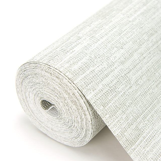 Wembly Off White Distressed Texture Wallpaper with Raised Ink Traditional Abstract Pattern - Warner 2984-2201