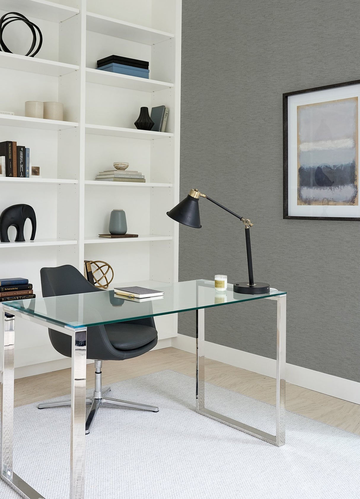 Wembly Light Grey Distressed Texture Wallpaper with Raised Textured Abstract Pattern - Brewster 2984-2203