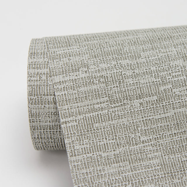 Wembly Stone Distressed Texture Grey Wallpaper with Raised Ink Textured Finish - Warner 2984-2204