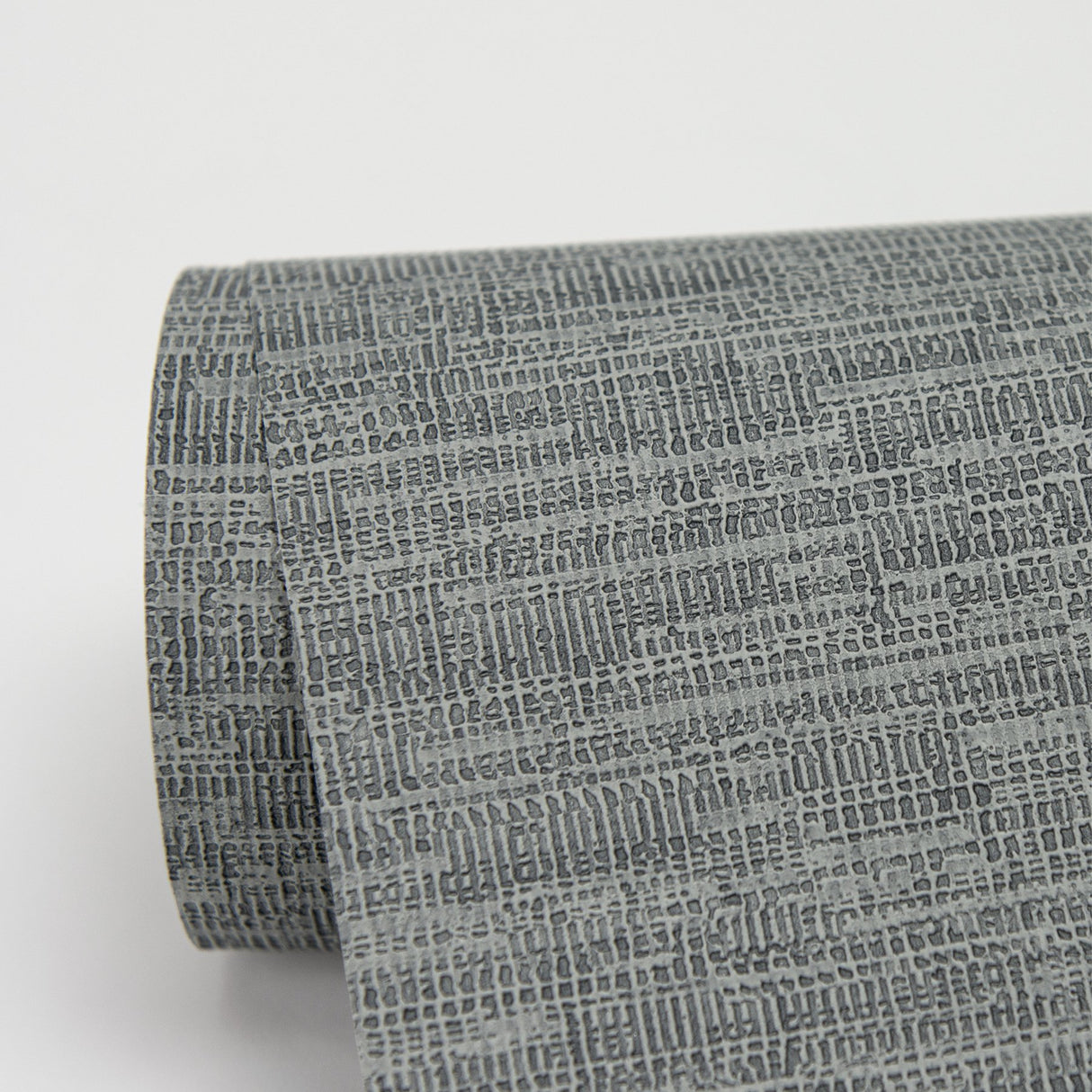 Wembly Blue Distressed Texture Wallpaper with Raised Ink Textured Abstract Pattern - Warner 2984-2205