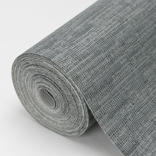 Wembly Blue Distressed Texture Wallpaper with Raised Ink Textured Abstract Pattern - Warner 2984-2205