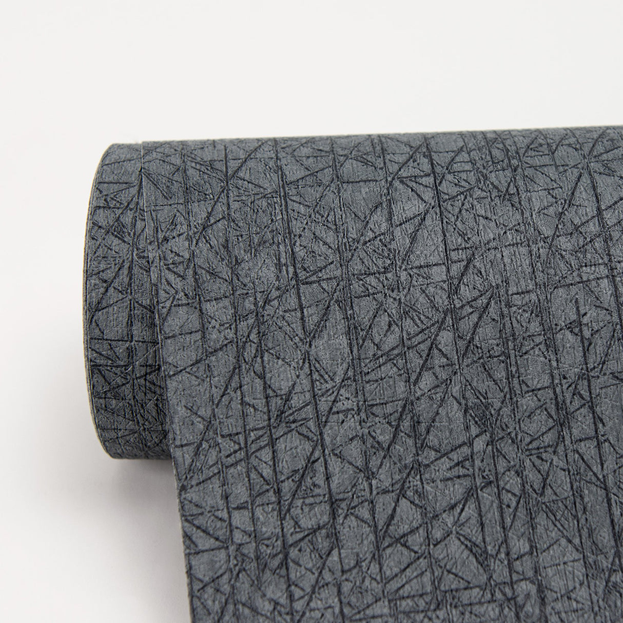 Nagano Blue Distressed Texture Wallpaper with Raised Ink Abstract Pattern - Warner 2984-2213