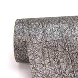 Nagano Black Distressed Texture Wallpaper with Metallic Raised Ink - Warner 2984-2215