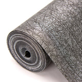 Nagano Black Distressed Texture Wallpaper with Metallic Raised Ink - Warner 2984-2215