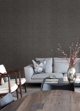 Nagano Black Distressed Texture Wallpaper with Metallic Raised Ink - Warner 2984-2215