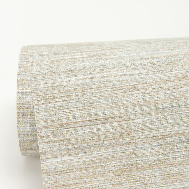 Cogon Taupe Distressed Texture Wallpaper with Traditional Abstract Pattern - Warner 2984-2217