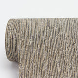 Grand Canal Brown Distressed Texture Wallpaper with Metallic Textured Finish - Brewster 2984-2224