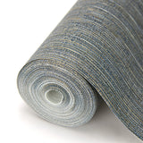 Grand Canal Indigo Distressed Texture Wallpaper with Metallic Textured Abstract Pattern - Brewster 2984-2225