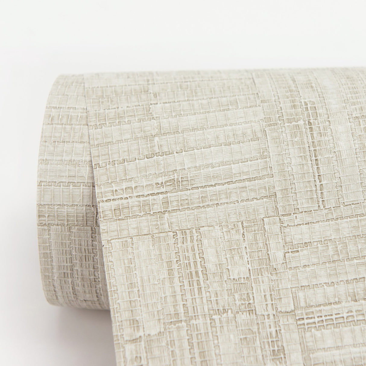 Thea Cream Geometric Wallpaper with Textured Metallic Raised-Ink Pattern - Warner 2984-2227