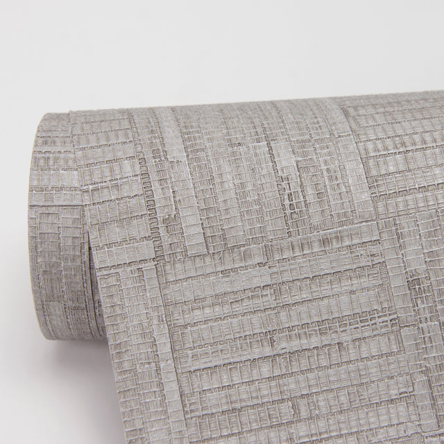 Thea Grey Geometric Wallpaper with Modern Abstract Geometric Pattern - Warner 2984-2228