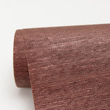 Aspero Red Faux Grasscloth Wallpaper with Textured Woven Look - Warner 2984-2780