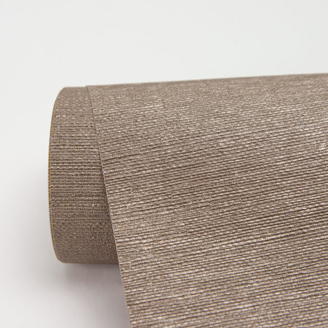 Aspero Copper Faux Grasscloth Wallpaper with Textured Abstract Pattern - Warner 2984-2781