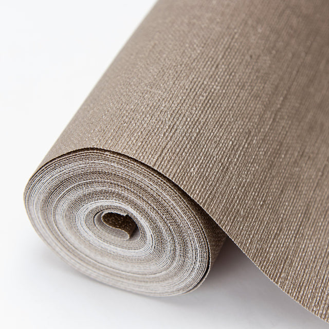 Aspero Copper Faux Grasscloth Wallpaper with Textured Abstract Pattern - Warner 2984-2781