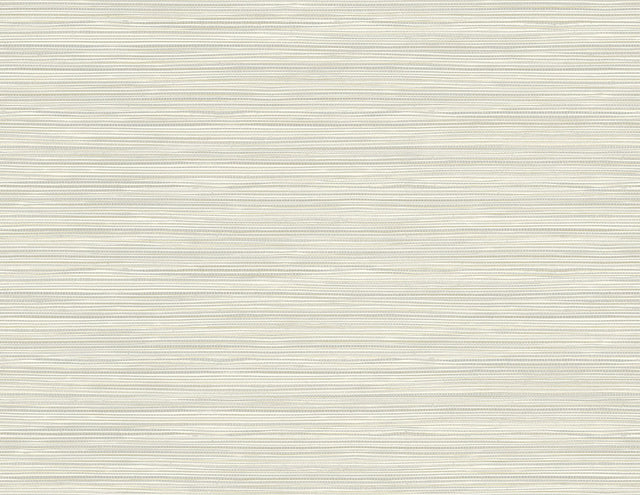 Bondi Light Grey Faux Grasscloth Texture Wallpaper, Raised Ink - Warner 2984-40908