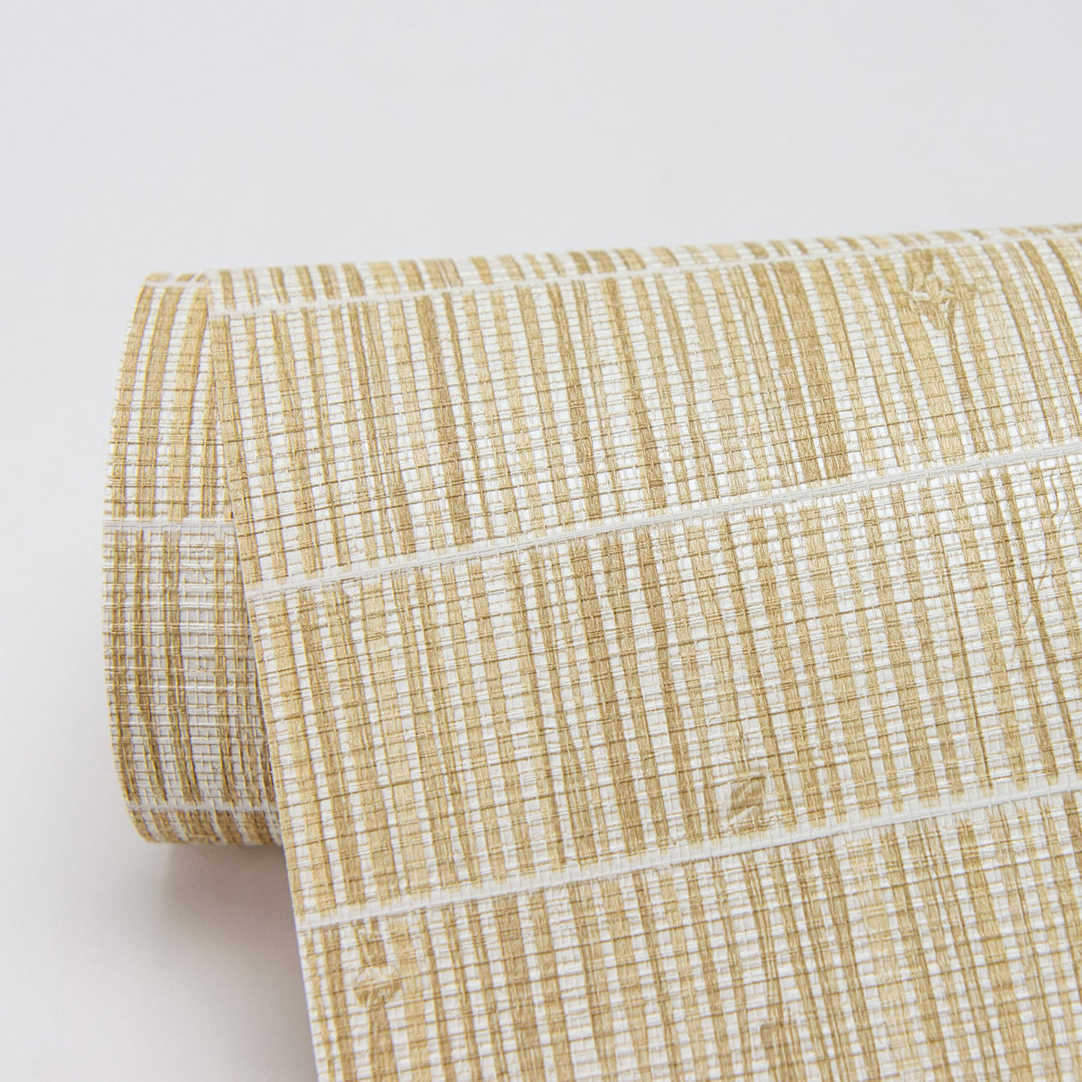 Luz Honey Faux Grasscloth Wallpaper with Textured Woven Look - Warner 2984-70003