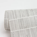 Luz Grey Faux Grasscloth Wallpaper with Textured Faux Grasscloth Pattern - Warner 2984-70008