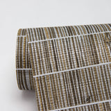 Luz Brown Faux Grasscloth Wallpaper with Textured Faux Grasscloth Pattern - Warner 2984-70018