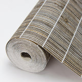 Luz Brown Faux Grasscloth Wallpaper with Textured Faux Grasscloth Pattern - Warner 2984-70018