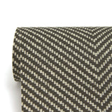Graham Black Chevron Wallpaper with Raised Ink Texture - Warner 2984-70400