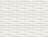 Gator White Geometric Stripe Wallpaper with Textured 3D Angular Stripe Motif - A-Street Prints 2988-70000