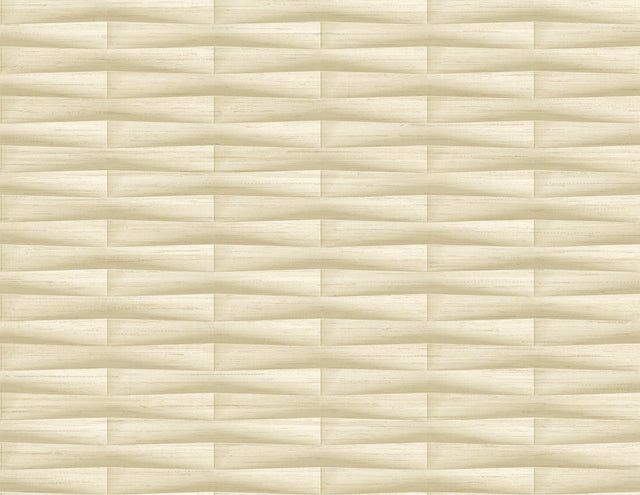 Gator Wheat Geometric Stripe Wallpaper with Textured Vinyl Transitional Geometrics Pattern - A-Street Prints 2988-70003