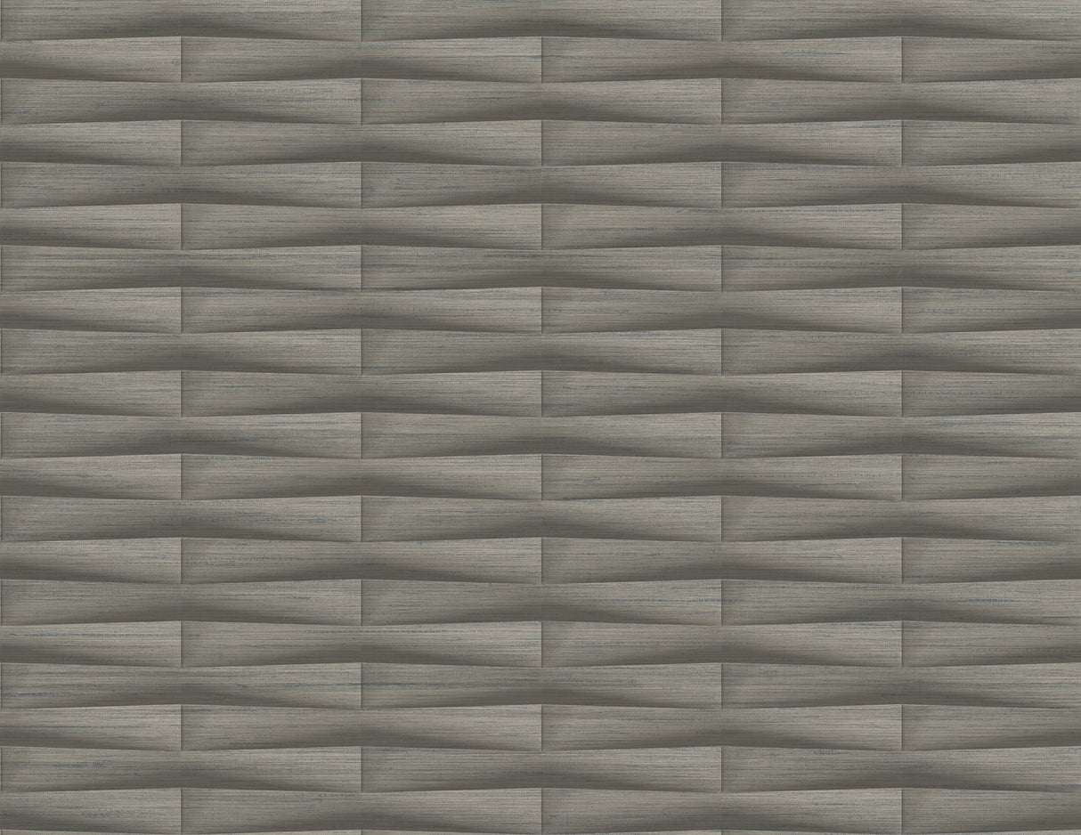 Gator Brown Geometric Stripe Textured Wallpaper with Transitional Geometric Pattern - A-Street Prints 2988-70006