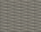 Gator Brown Geometric Stripe Textured Wallpaper with Transitional Geometric Pattern - A-Street Prints 2988-70006