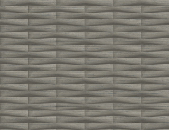 Gator Brown Geometric Stripe Textured Wallpaper with Transitional Geometric Pattern - A-Street Prints 2988-70006
