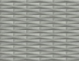 Gator Slate Geometric Stripe Wallpaper with Textured 3D Graphic Stripe Motif - A-Street Prints 2988-70007
