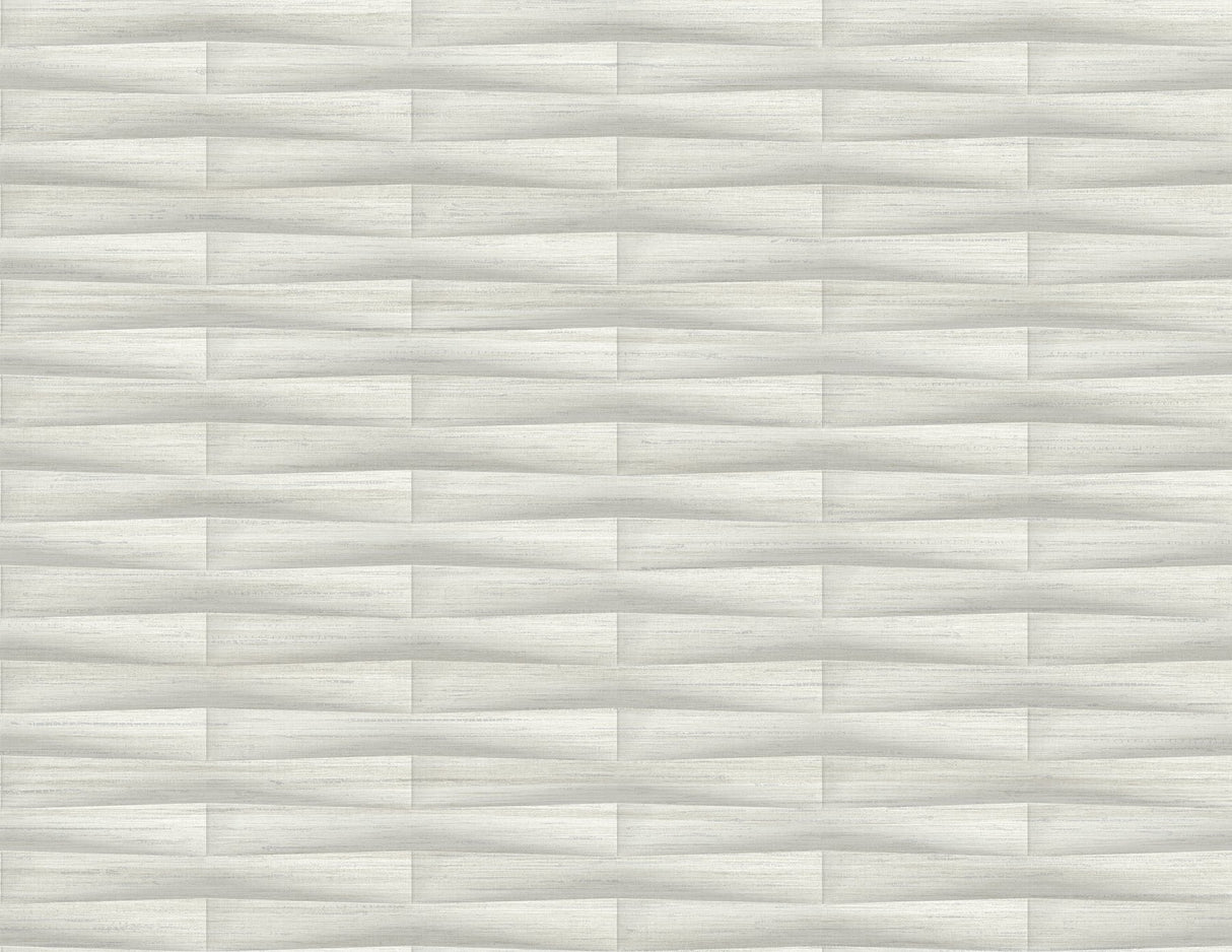 Gator Light Grey Geometric Stripe Wallpaper with Textured 3D Column Effect - A-Street Prints 2988-70008