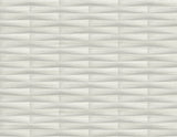 Gator Light Grey Geometric Stripe Wallpaper with Textured 3D Column Effect - A-Street Prints 2988-70008