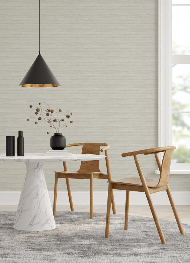 Shantung Slate Silk Wallpaper with Fabric & Woven Texture - A-Street Prints 2988-70107