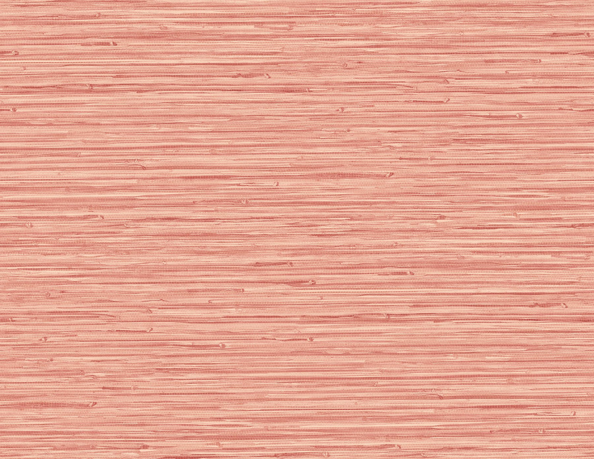 Rushmore Coral Faux Grasscloth Wallpaper with Textured Graphics Pattern - A-Street Prints 2988-70301