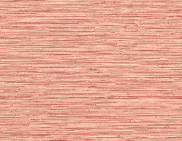 Rushmore Coral Faux Grasscloth Wallpaper with Textured Graphics Pattern - A-Street Prints 2988-70301