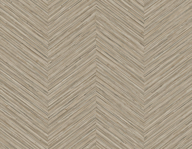 Apex Light Brown Weave Wallpaper with Textured Chevron Graphics - A?Street Prints 2988-70405