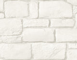 Casablanca Ivory Stone Textured Wallpaper with Rustic Stone Motif - A-Street Prints 2988-70503