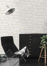 Casablanca Ivory Stone Textured Wallpaper with Rustic Stone Motif - A-Street Prints 2988-70503