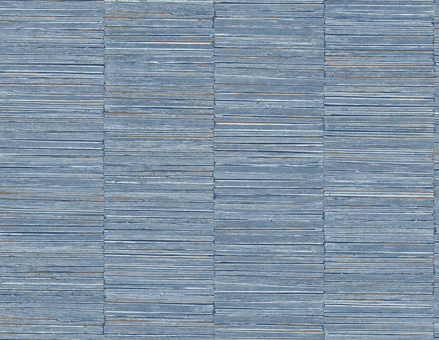 Jenga Blue Striped Column Textured Vinyl Wallpaper - A-Street Prints 2988-70602