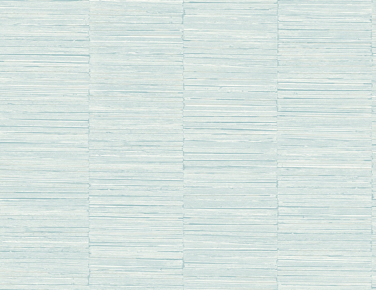 Jenga Aqua Striped Column Wallpaper with Textured Geometric Abstract Pattern - A-Street Prints 2988-70604