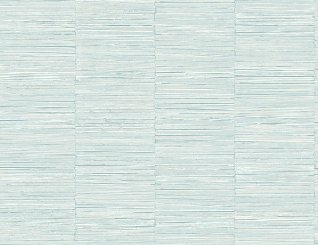Jenga Aqua Striped Column Wallpaper with Textured Geometric Abstract Pattern - A-Street Prints 2988-70604