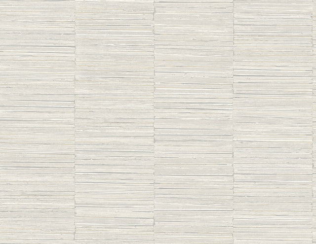 Jenga Light Grey Striped Column Wallpaper with Textured Abstract Geometric Design - A-Street Prints 2988-70605
