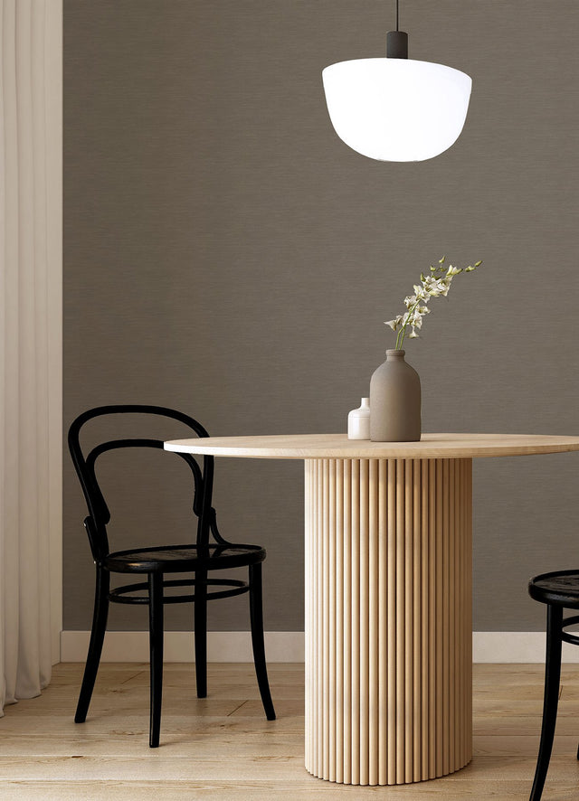 Moroccan Dark Brown Sisal Texture Faux Grasscloth Wallpaper - A-Street Prints 2988-70706