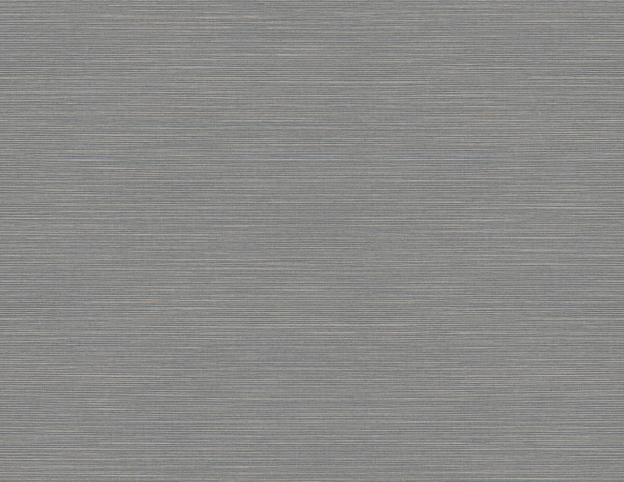 Moroccan Charcoal Sisal Texture Wallpaper with Faux Grasscloth Pattern, Transitional Style - 2988-70708